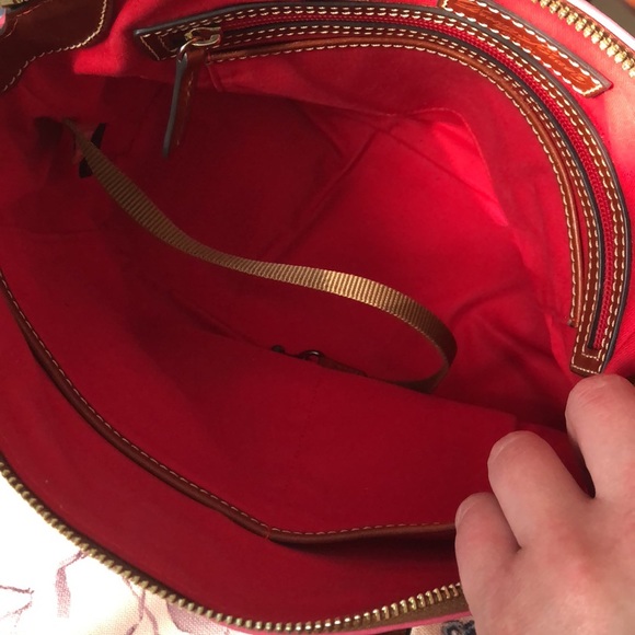 Dooney and Burke Bubblegum Pink Pebble Leather Satchel Bag - Picture 5 of 13